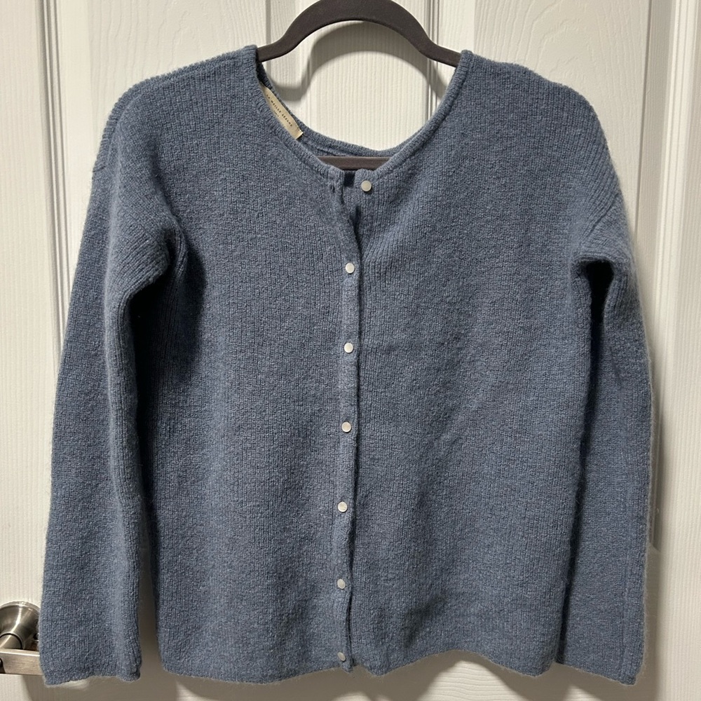 Sezane Gaspard Cardigan (Vintage Blue)